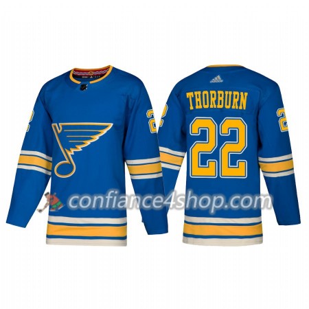 Adidas Maillot de Hockey St. Louis Blues Chris Thorburn 22 2018-19 Alternate Authentic - Homme